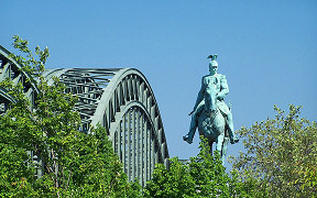 Wallpaper Wilhelm II, Hohenzollernbrücke, Köln