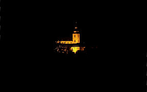 Wallpaper Michaelsberg Siegburg bei Nacht