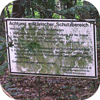 Schild Wahner Heide