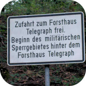 Schild Wahner Heide