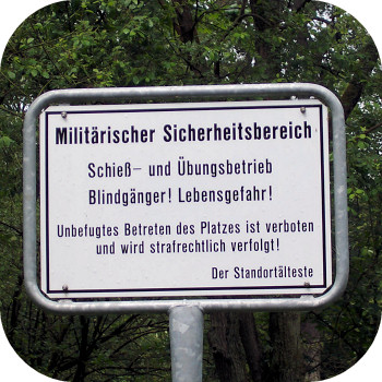 Schild Wahner Heide