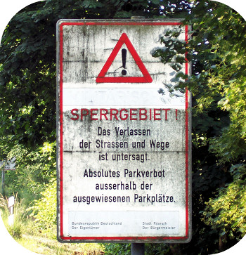 Schild Wahner Heide